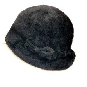 Marzi Hat, Neiman Marcus, Handmade in Italy, Rabbit Hair, Vintage Y2K